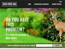 Tablet Screenshot of deerfenceusa.com